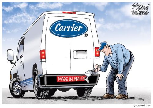 Carrier Corporation is moving to Mexico, and laying off hundreds of workers in Indianapolis.